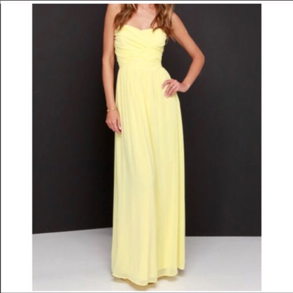 Royal engagement yellow XS maxi dress